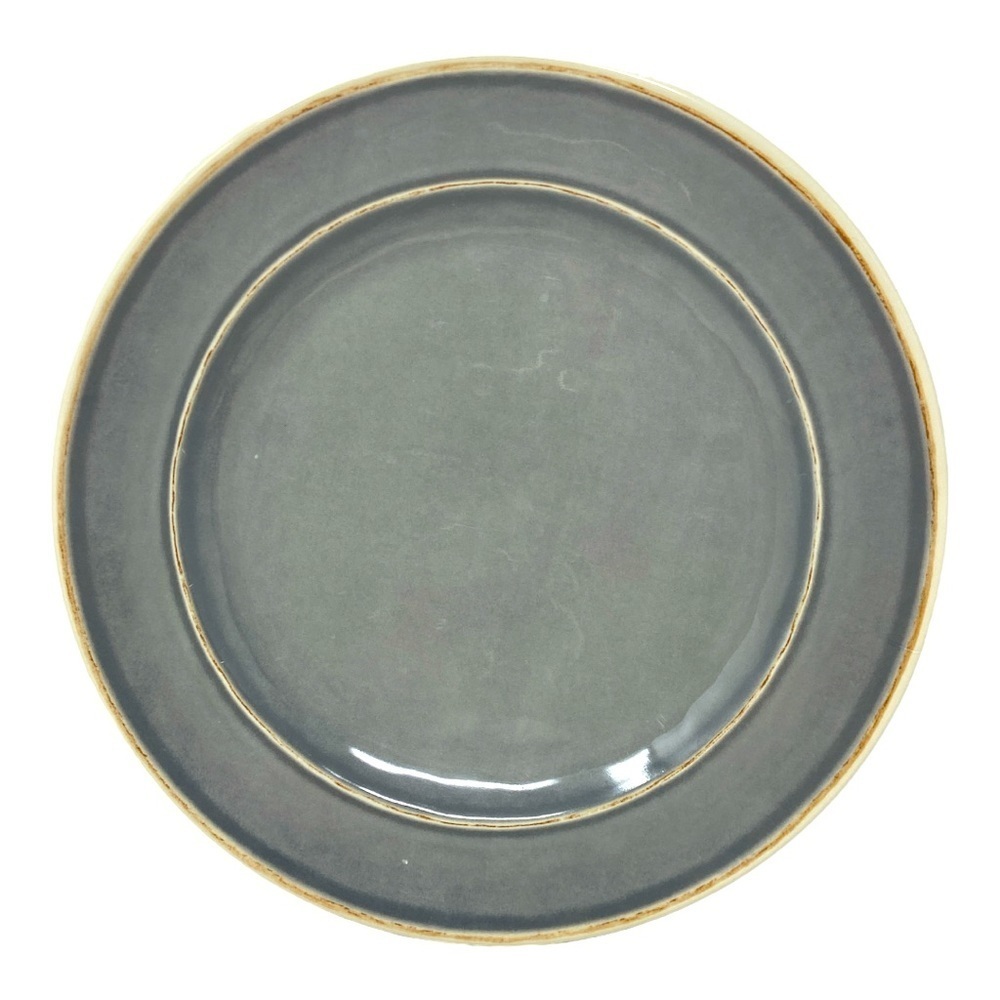 One Vintage Grey Dinner Plate 100% Melamine. Replacement. 11”
